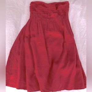 Banana Republic 100% linen lined strapless dress